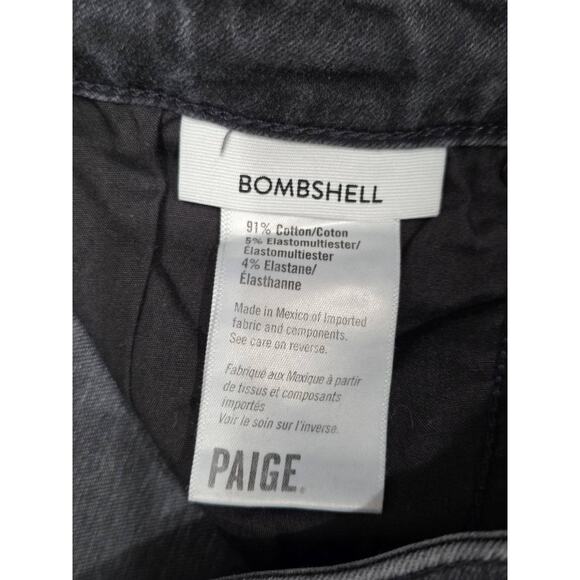 Paige Denim Bombshell Skinny Jeans High Rise Size 29 Dark Gray A003808 - Picture 6 of 9